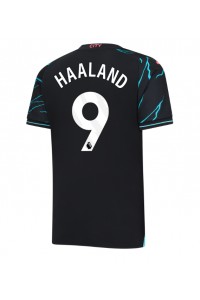 Fotbalové Dres Manchester City Erling Haaland #9 Třetí Oblečení 2023-24 Krátký Rukáv